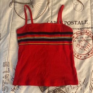 Red Cropped Tank